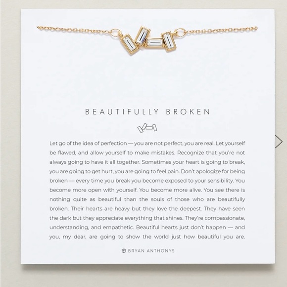 Bryan Anthony Chic Gold Finish Beautifully Broken Necklace - Picture 2 of 5